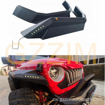 Wrangler JL 2018-2020 fender flare na mwanga